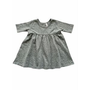 Rylee + Cru Dusty Blue Snow Finn Dress Size 3-6m